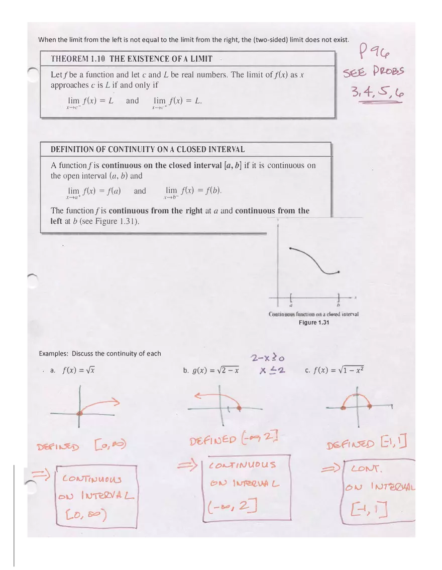 Continuity and One-Sided Limits Notes - Page 4
