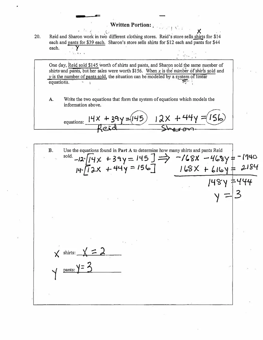 Inequality Answer Key - Page 7