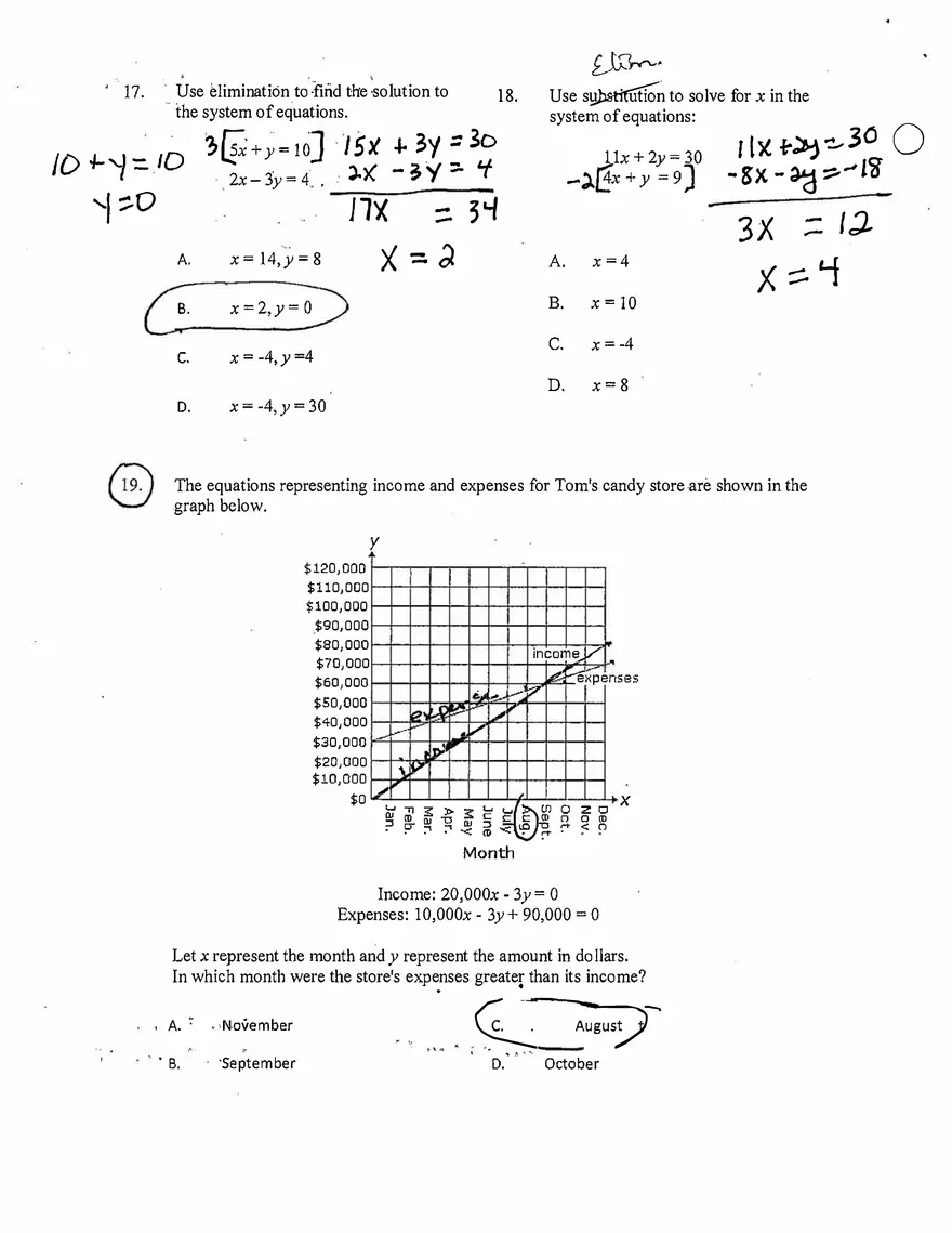 Inequality Answer Key - Page 6