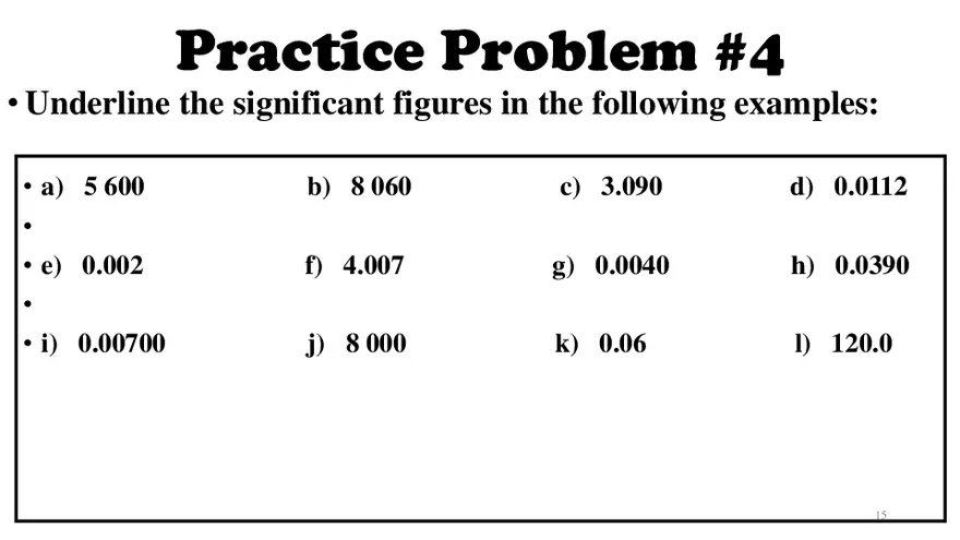 Derived Quantities and Significant Figures - Page 7