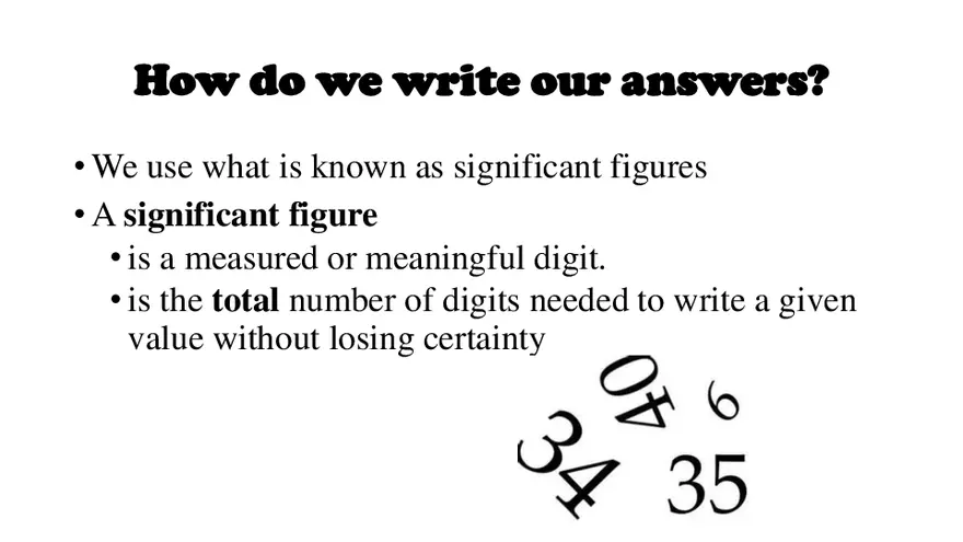 Derived Quantities and Significant Figures - Page 3