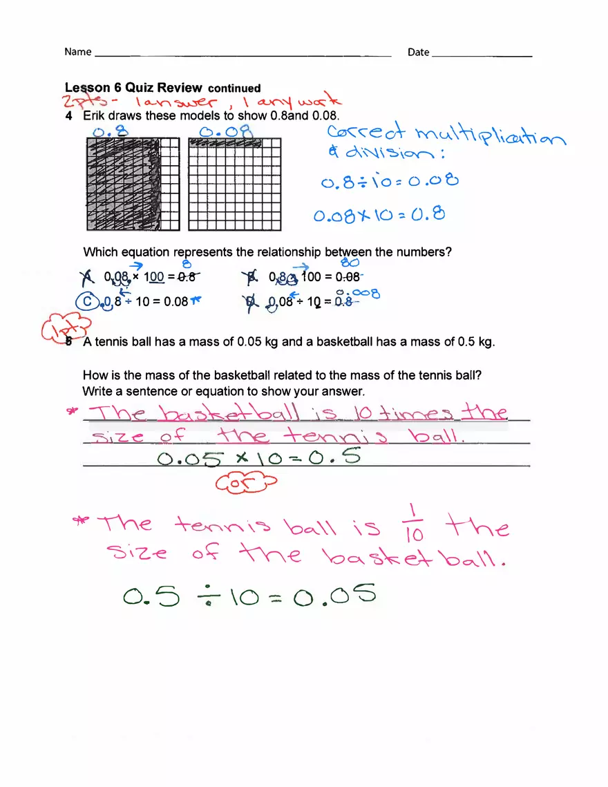 Understand Decimal Place Value - Page 2