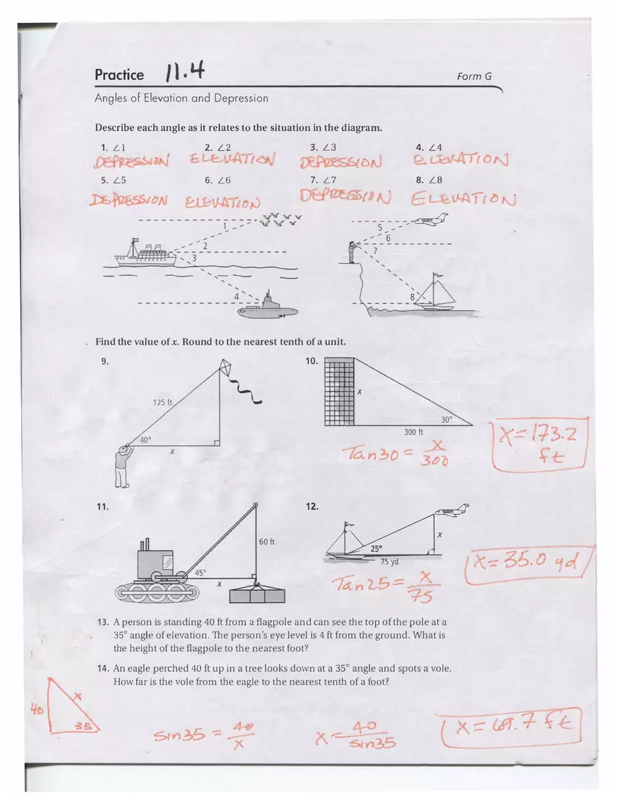Trigonometric Ratios - Page 9