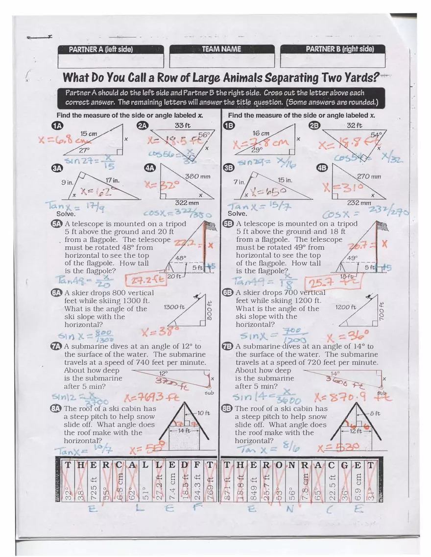 Trigonometric Ratios - Page 6
