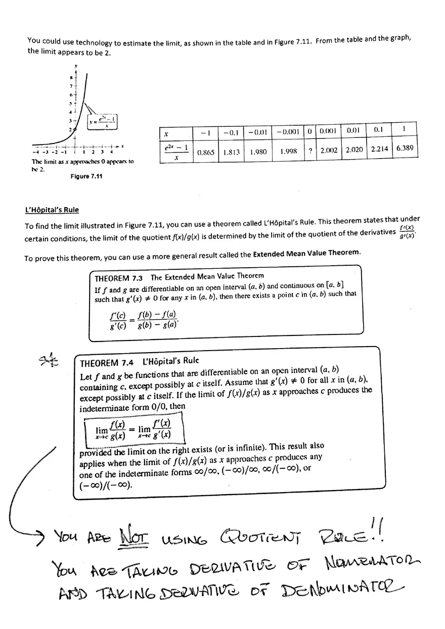 Calculus Indeterminant Forms And L'hopital's Rule Assignment - Page 2