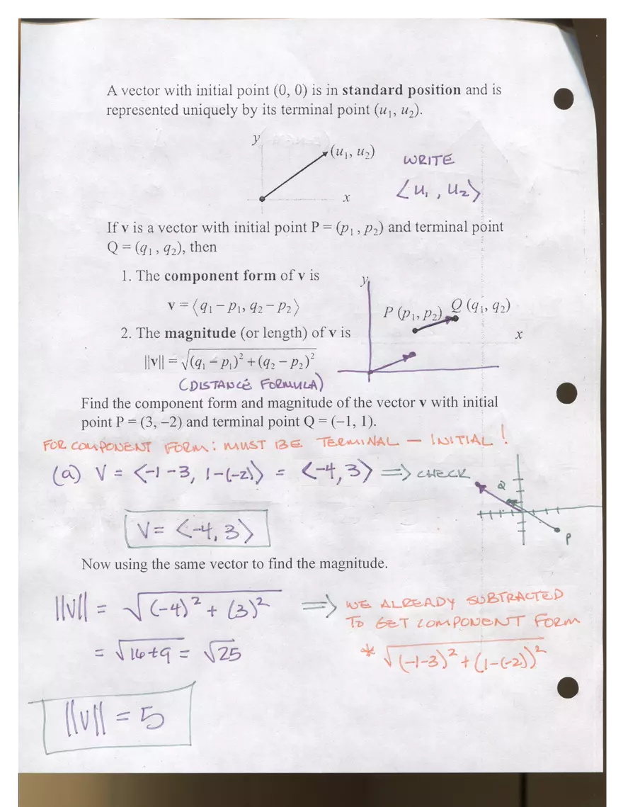 Vectors Assignment - Page 2