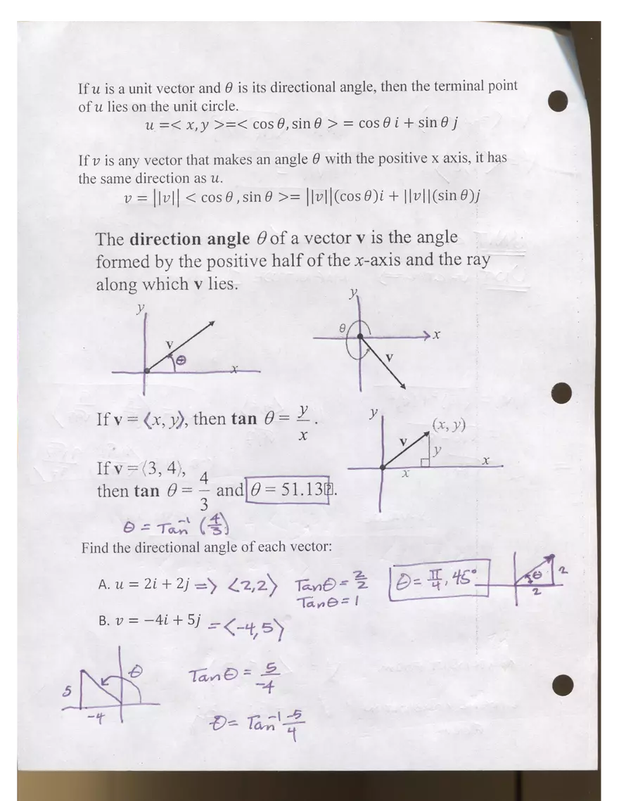 Vectors Assignment - Page 4