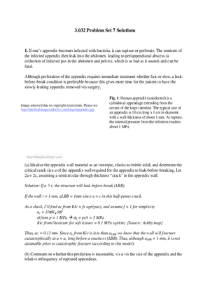 3.032 Problem Set 7 Solutions