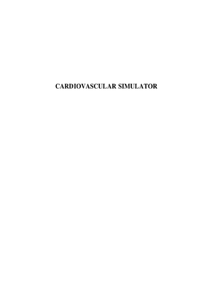 Cardiovascular Simulation