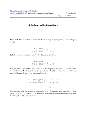Solutions to Problem Set 2