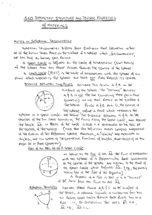 Notes on Spherical Trigonometry