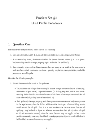 14.41 Problem Set 1 with Solutions