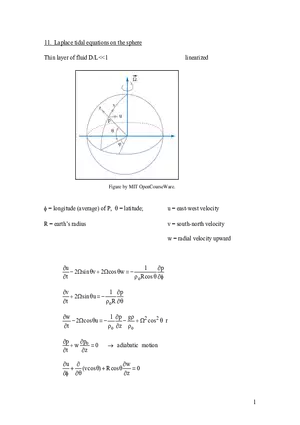 Laplace Tidal Equations on the Sphere