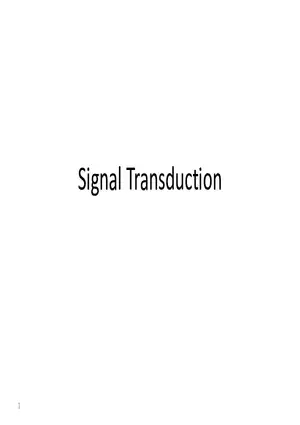 Signal Transduction