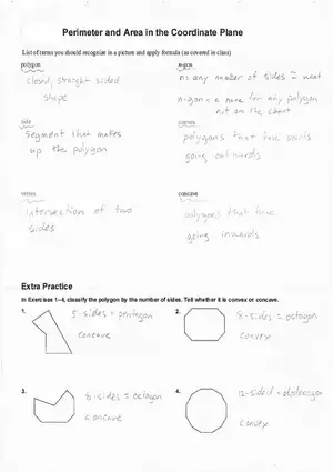 Perimeter and Area in the Coordinate Plane