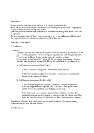 Key Word Outline Template