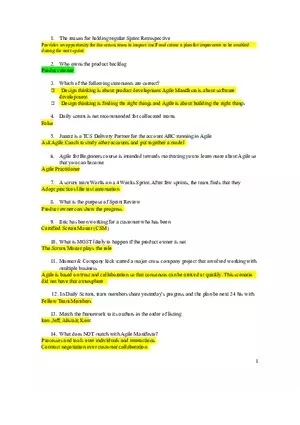 Process Agile for Beginners Assessment