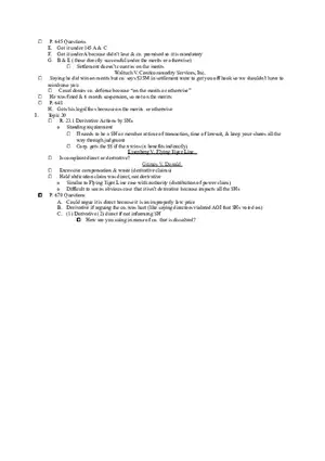 Notes Corporations Answers