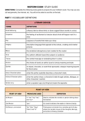 Vocabulary Midterm Exam (2025)
