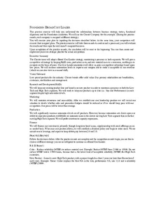Foundation Broad Cost Leader