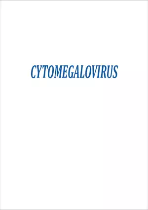 Cytomegalovirus Presentation