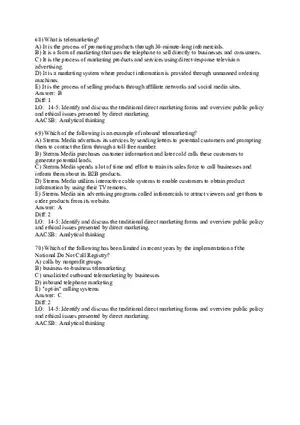 Chapter 14 Direct, Online, Social Media, and Mobile Marketing Part 3