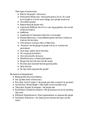 Three Types of Democracies