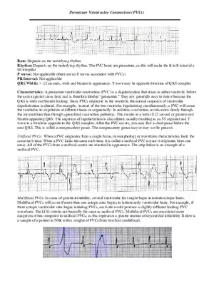 Premature Ventricular Contraction (PVCs)