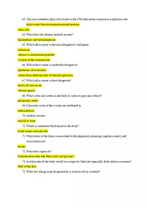 HESI A2 Anatomy and Physiology Part 2