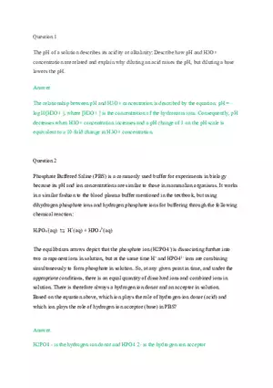 How is the pH of a Solution Related to the H3O+