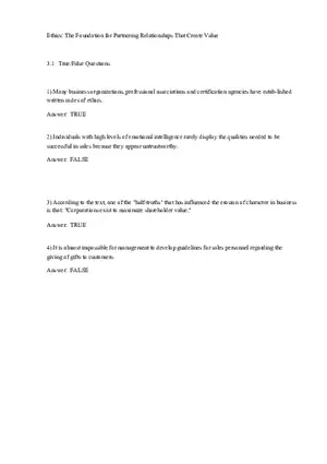 The Foundation for Partnering Relationships That Create Value Part 1