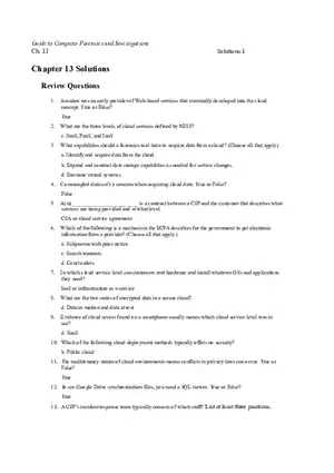 Computer Forensics and Investigations Ch.13