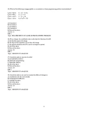 Chapter 7 Linear Programming Models Graphical and Computer Methods Part 2