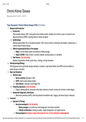 Chronic Kidney Disease Lab