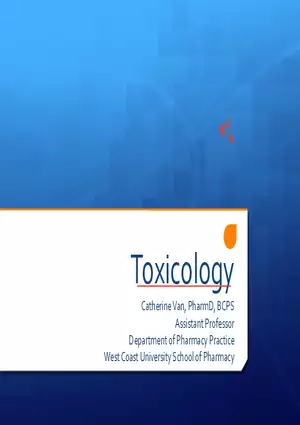 Toxicology Presentation