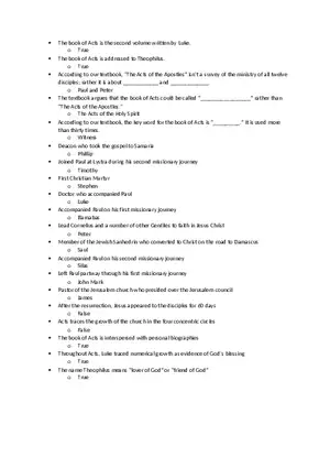 Religion Week 6 Quiz