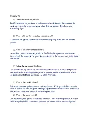 What Does the Ownership Clause in a Life Insurance Policy