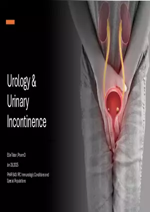 Urology & Urinary Incontinence