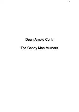 Dean Arnold Corll The Candy Man Murders