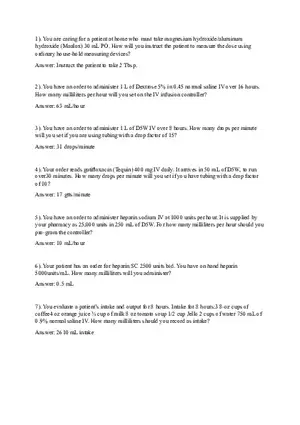 Dosage Calculation Practice Worksheet