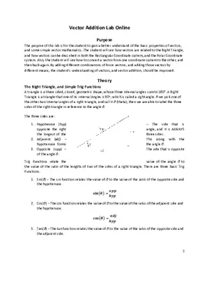 Vector Addition Lab Online