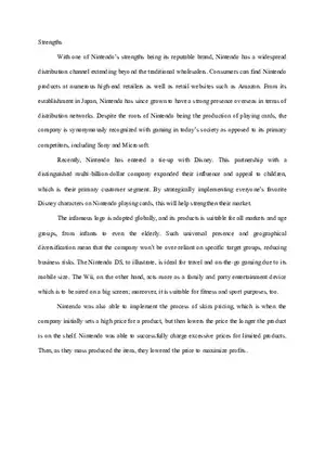 Nintendo SWOT Analysis