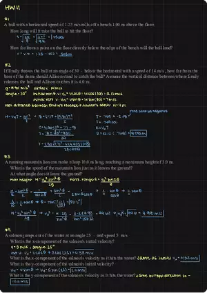 Physics Homework 5 Solutions