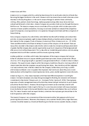 Amazon Laws and Ethics