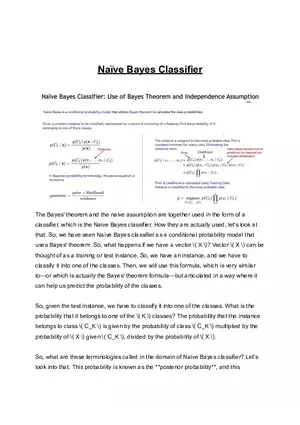 Naïve Bayes Classifier