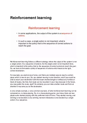 Reinforcement Learning