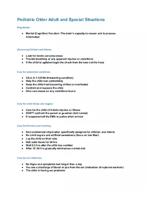 Adult and Pediatric First Aid