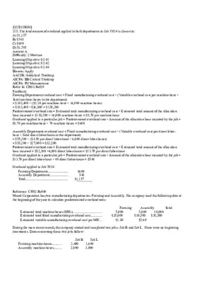 Ch2, Job-Order Costing Calculating Unit Product Costs Part 13