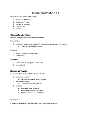 Tissue Nematodes
