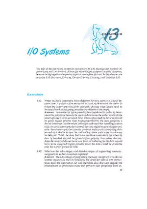 Chapter 13 I-O Systems
